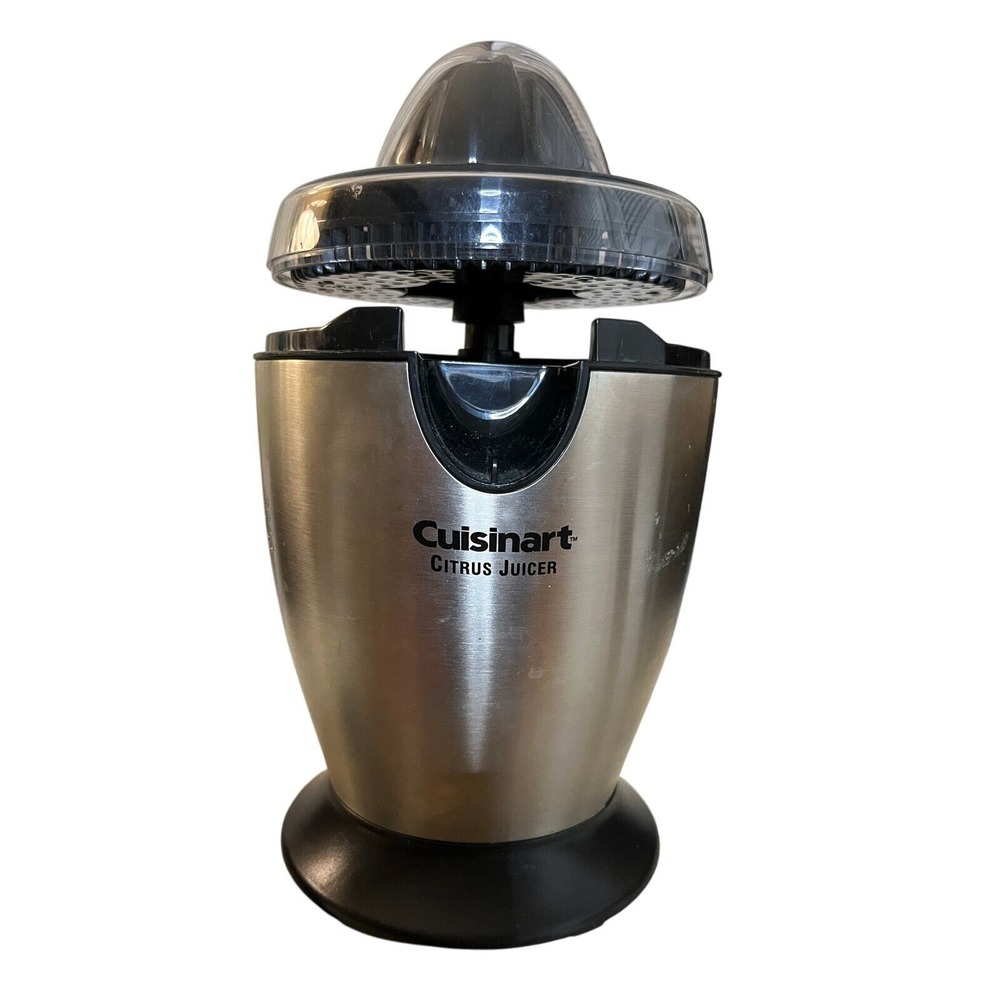 Cuisinart CCJ-100 Electric Small Stainless Steel Black Citrus Orange Juicer